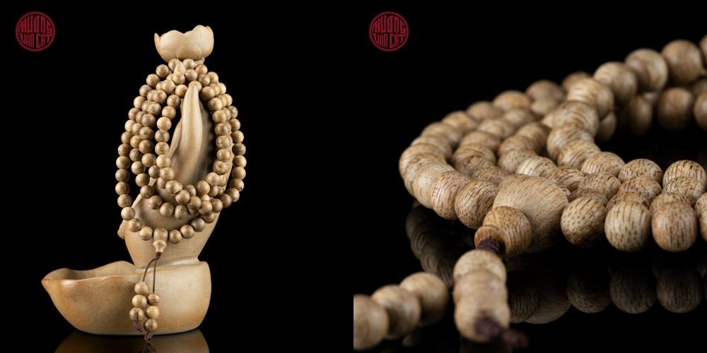 vòng trầm 108 hạt 6 li tốc Việt già