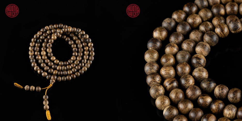 vòng trầm 108 hạt 6 li cận chìm