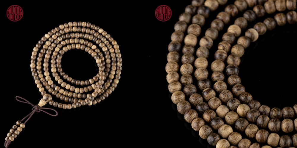 vòng tay trầm 216 hạt 4 li cận chìm