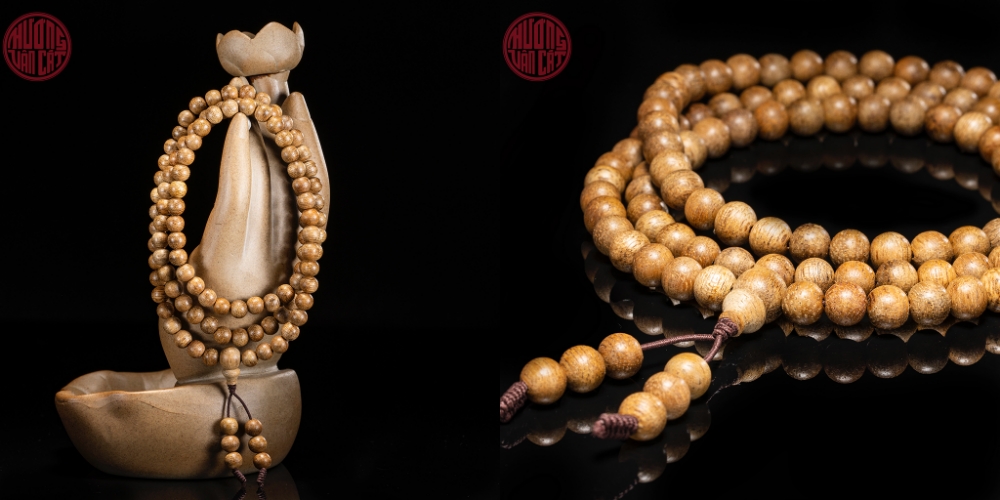 Vòng tay trầm hương 108 hạt 6 li cho nữ