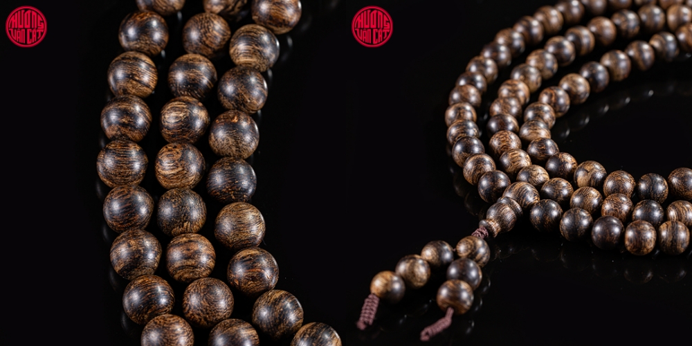 vòng trầm 108 hạt chìm nước cho tay nam