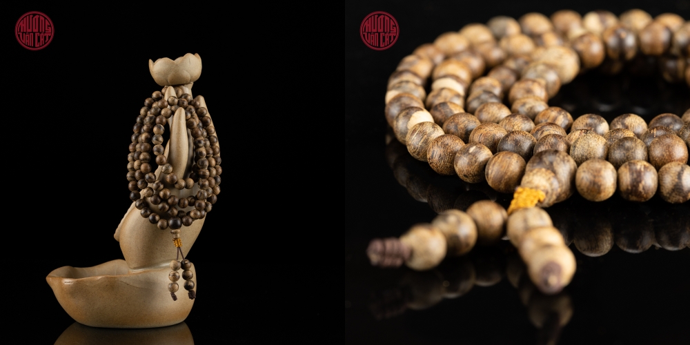 vòng tay trầm 108 hạt chìm hiếm