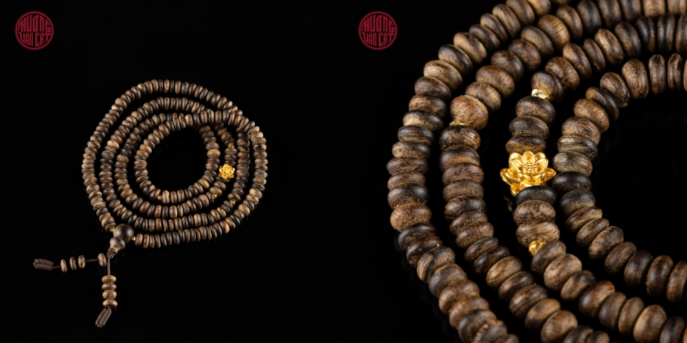 vòng trầm hạt nút cận chìm