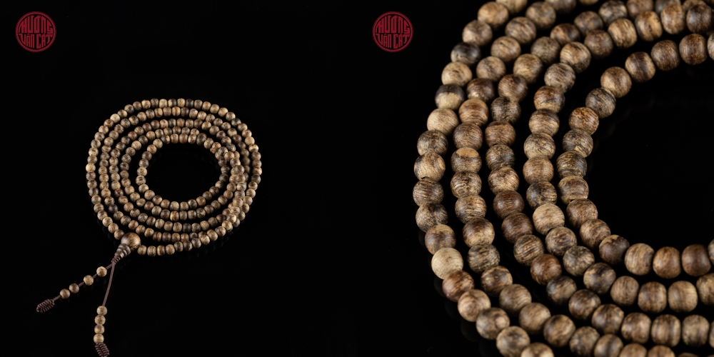 vòng trầm 108 hạt 6 li cận chìm