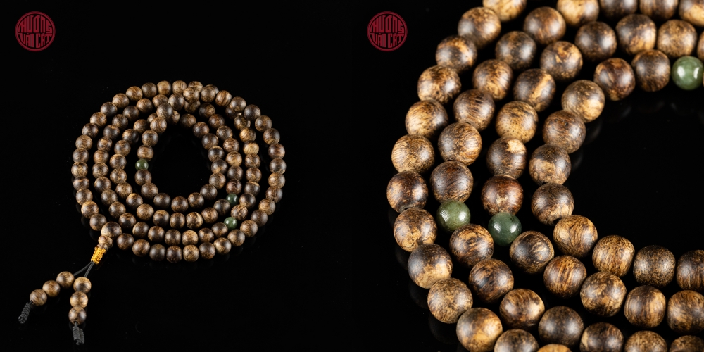 vòng trầm 108 hạt 6 li cận chìm Việt Nam