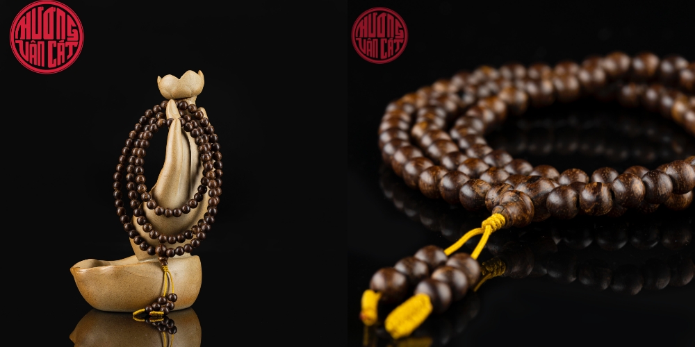 Vòng trầm 108 hạt rục cận chìm Việt Nam hiếm