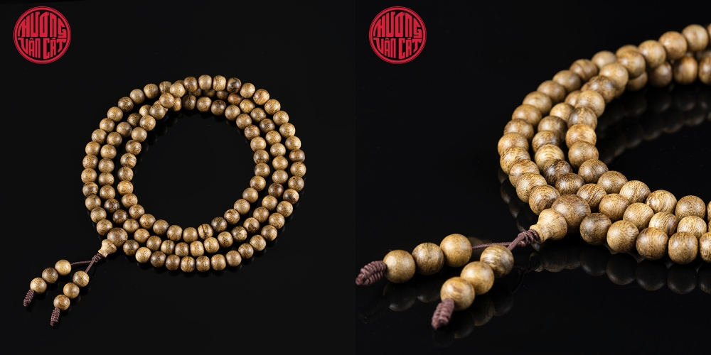 vòng trầm 108 hạt rục cận chìm Malay 6 li