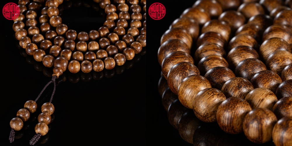 vòng trầm 108 hạt rục cao cấp 8 li