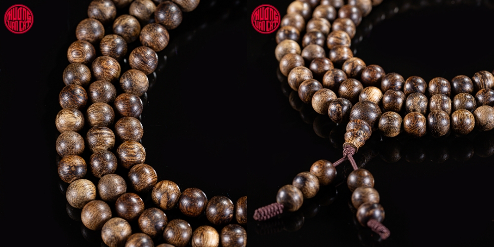 vòng trầm 108 hạt rục cận chìm malay