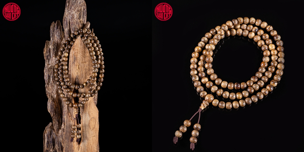 vòng trầm 108 hạt rục cận chìm cao cấp cho nữ