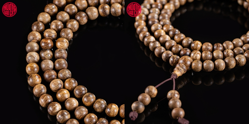 vòng trầm 108 hạt rục cận chìm cao cấp cho nữ