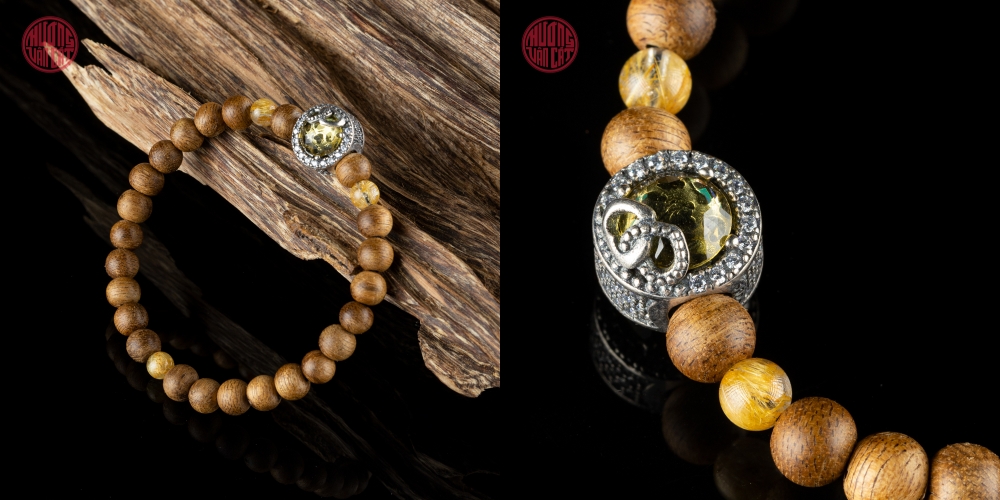 VÒNG TRẦM TRÒN 6 LI BANH MIX BẠC