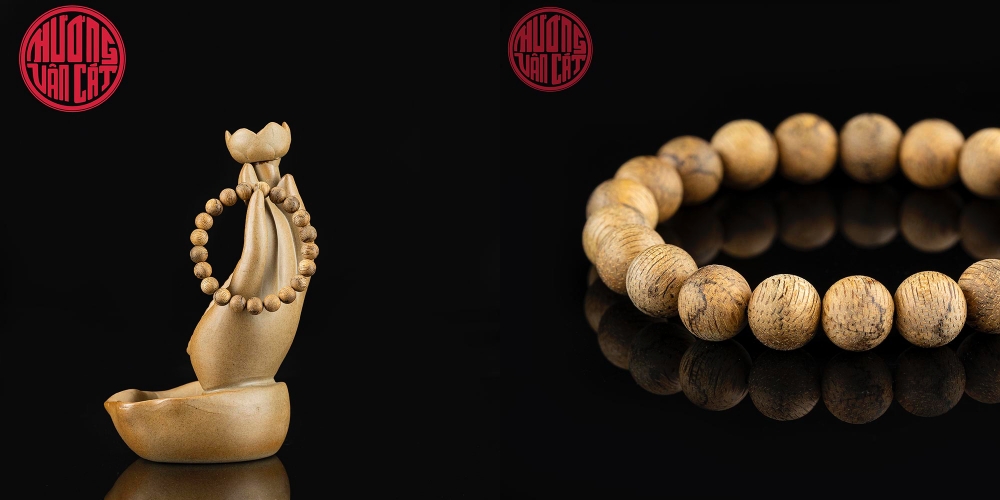 vòng tay trầm hương banh đỏ Malay size 8 li