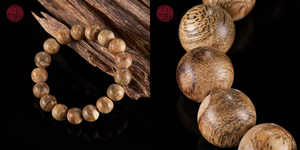 Vòng tay Trầm Hương Tereng banh bông 12 li Hiếm