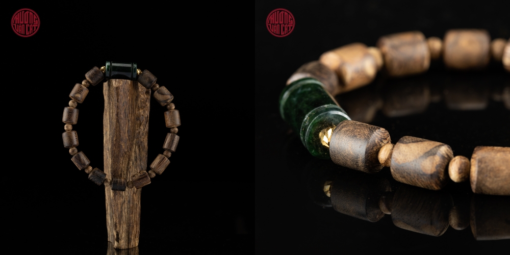 vòng tay trầm lu thống banh dầu