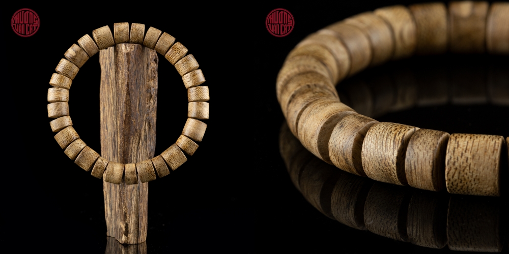 vòng tay trầm hạt nút banh campuchia 10 li