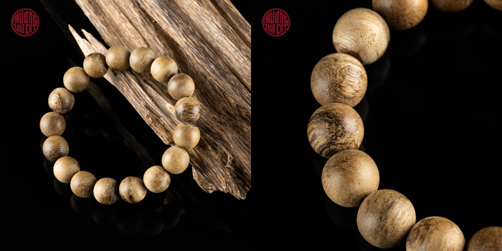 vòng tay trầm tròn rục cận chìm