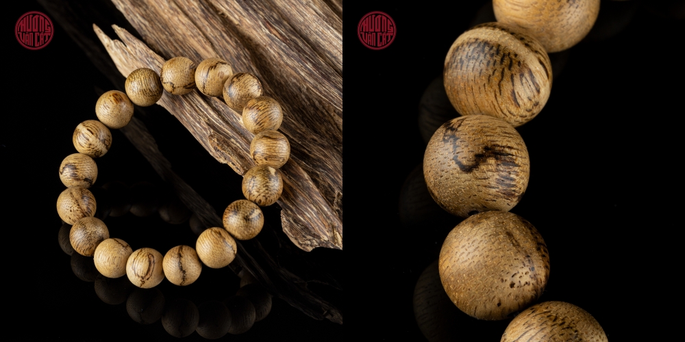 vòng trầm tròn banh bông indo 12 li