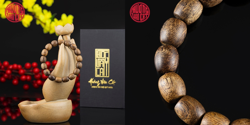 vòng trầm lu thống cận chìm Malay 8 li