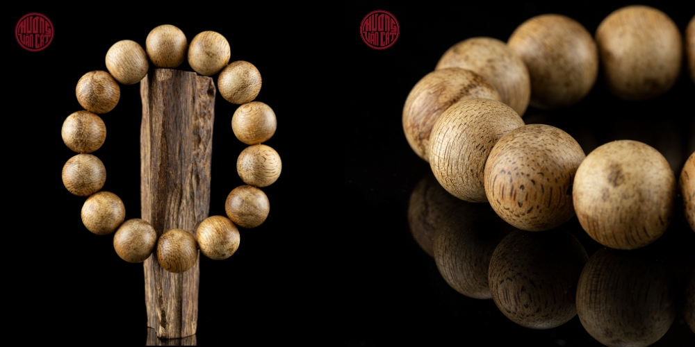 vòng tay trầm tròn 14 li banh Indo phổ thông