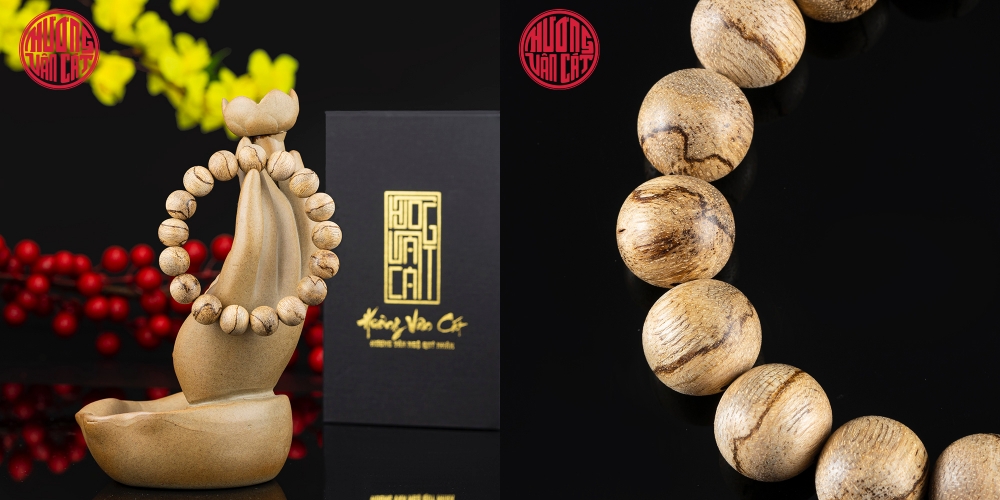 Vòng tay Trầm Hương tròn tốc quầng 12 li già dầu