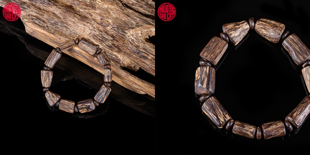 vòng trầm chìm hạt tự nhiên cao cấp