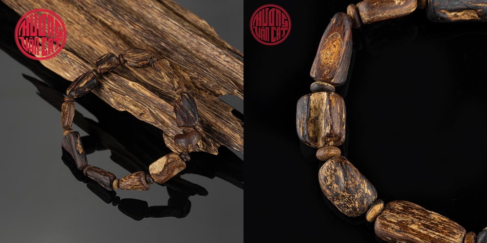 vòng trầm chìm dạng hạt tự nhiên Việt Nam hiếm