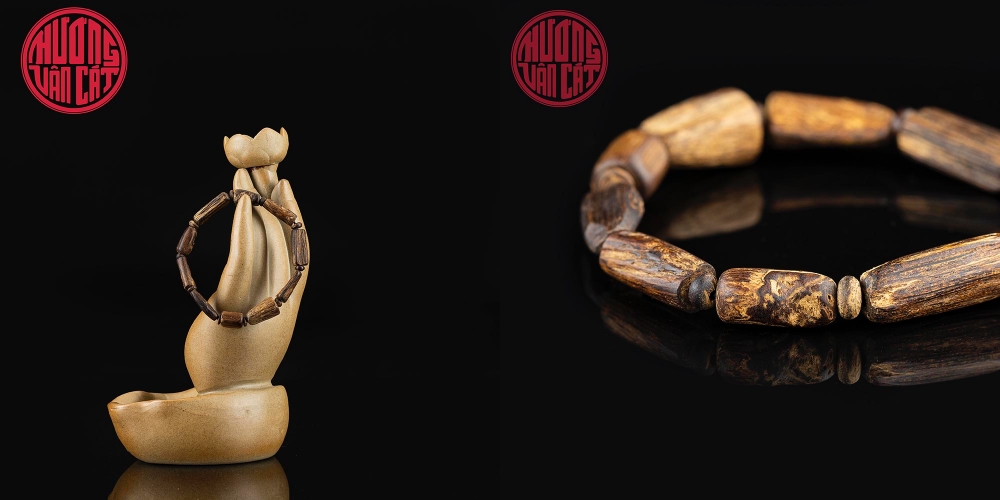 vòng trầm chìm dạng hạt tự nhiên Việt Nam hiếm