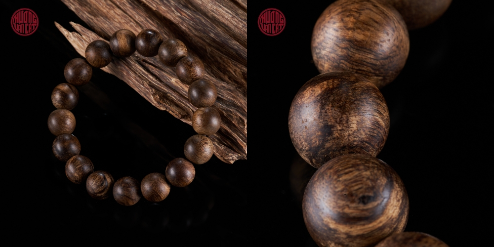 vòng trầm tròn rục cận chìm Malay 12 li