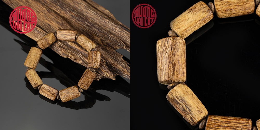 vòng tay trầm hương Việt Nam làm từ phôi chìm