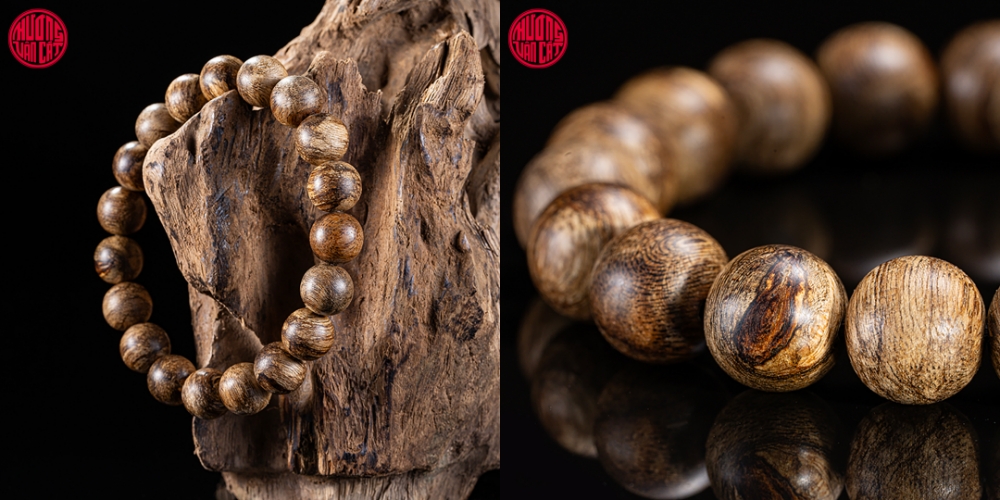 vòng trầm tròn rục cận chìm Malay 10 li