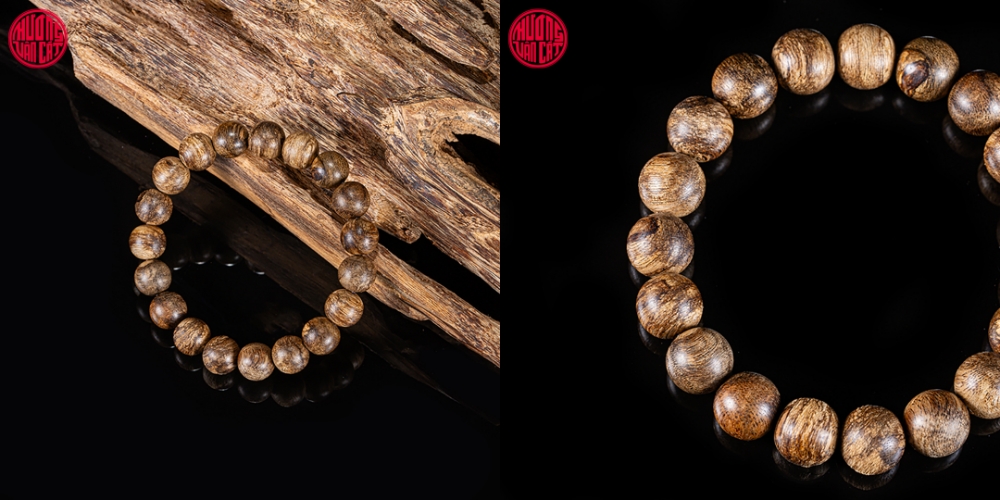 vòng trầm tròn rục cận chìm Malay 10 li