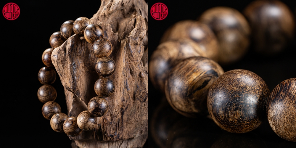 vòng trầm rừng tự nhiên 14 li cho nam