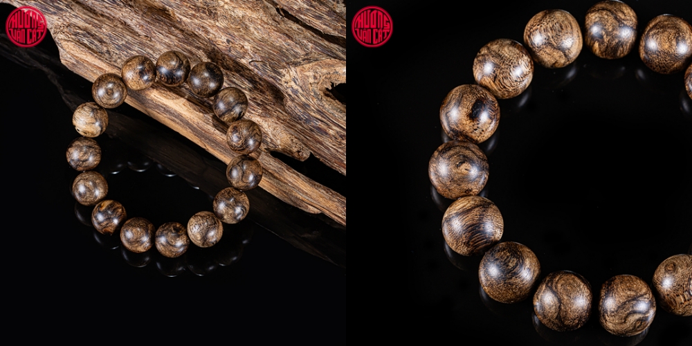 vòng trầm rừng tự nhiên 14 li cho nam