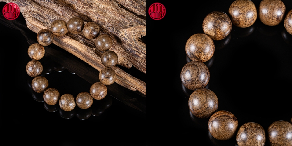 vòng trầm đơn 16 li cho nam tay to