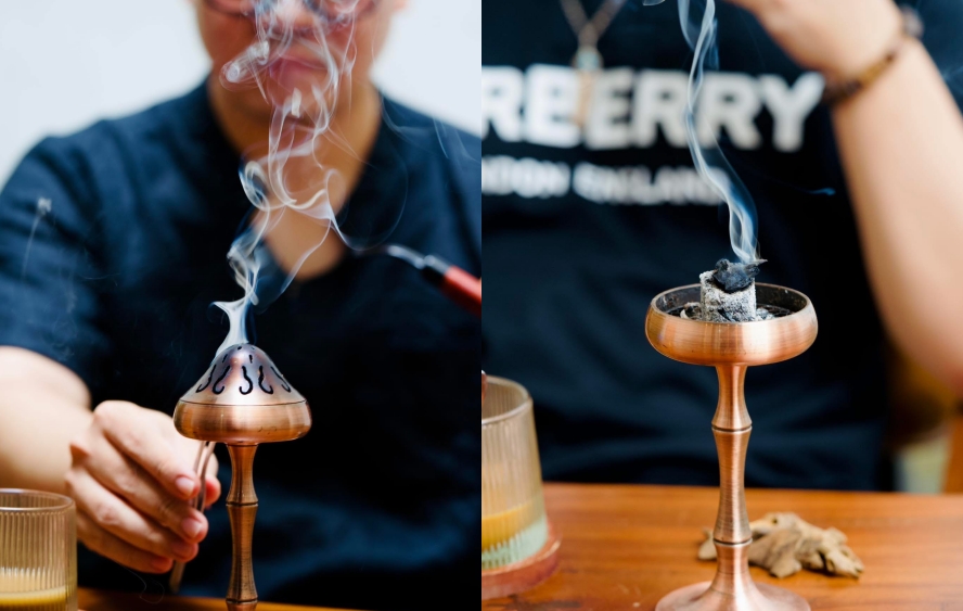 xông vụn trầm hương