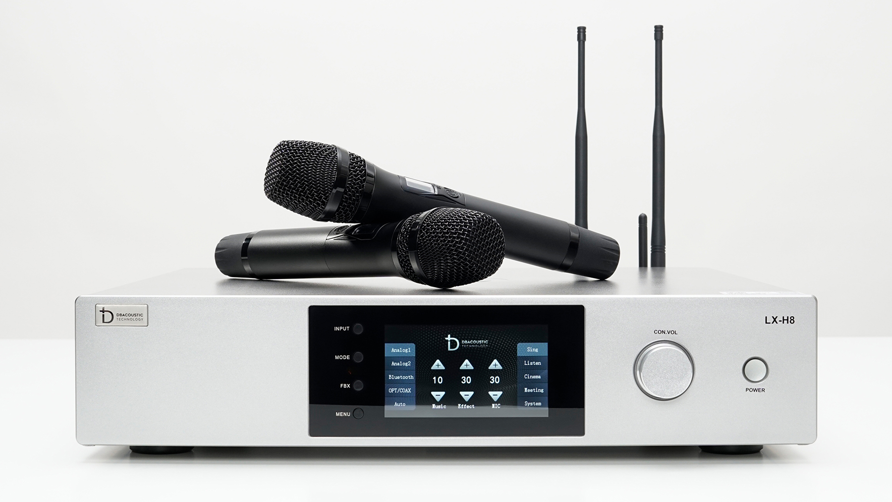 Amplifier karaoke 3in1 dBacoustic LX H8, đẩy liền vang liền micro dBacoustic LX H8, amply karaoke dBacoustic LX H8 giá rẻ tại Nam Định