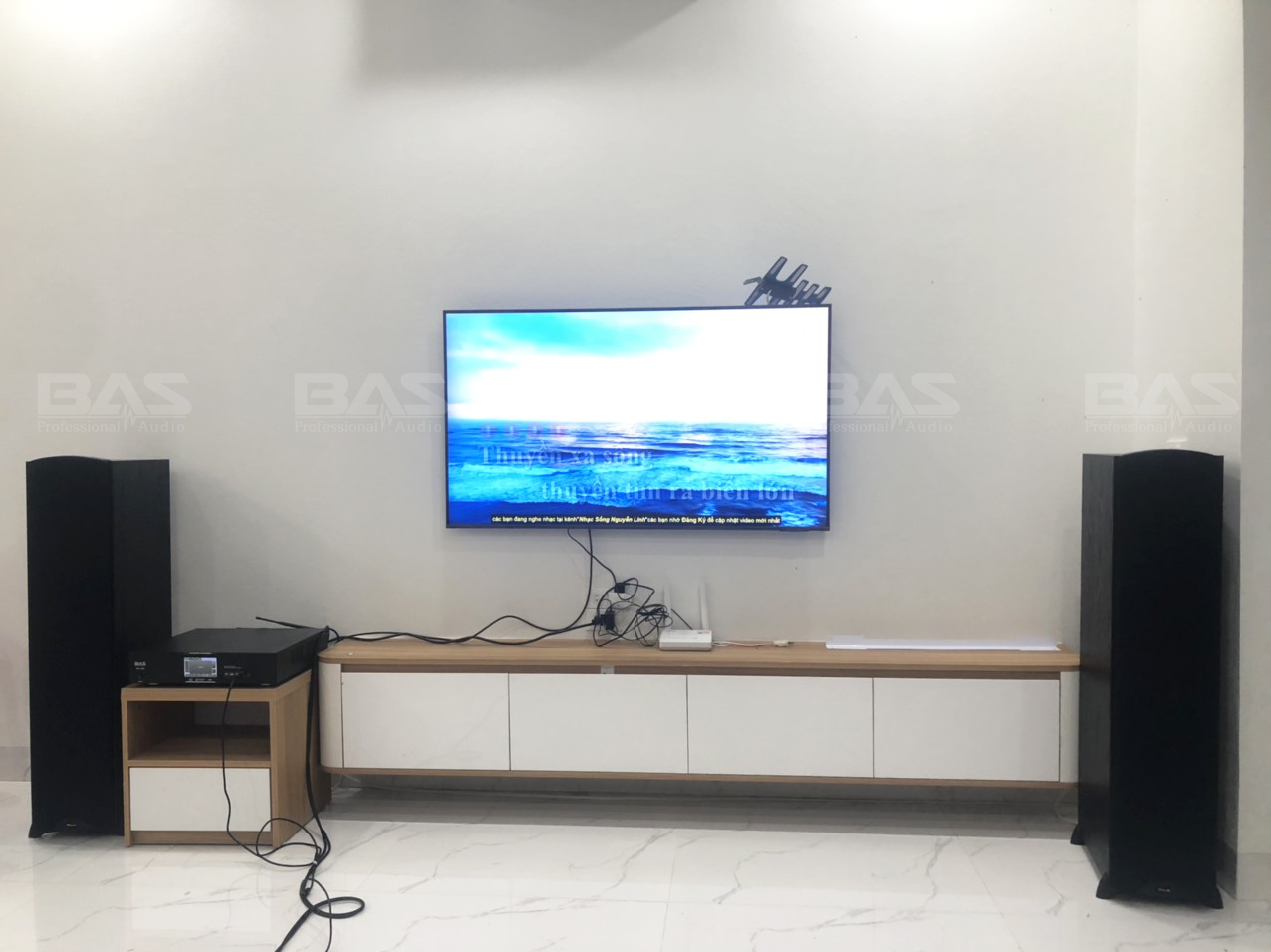 Bình ansi lắp đặt dàn karaoke BA600 cho khách tại Nam Định