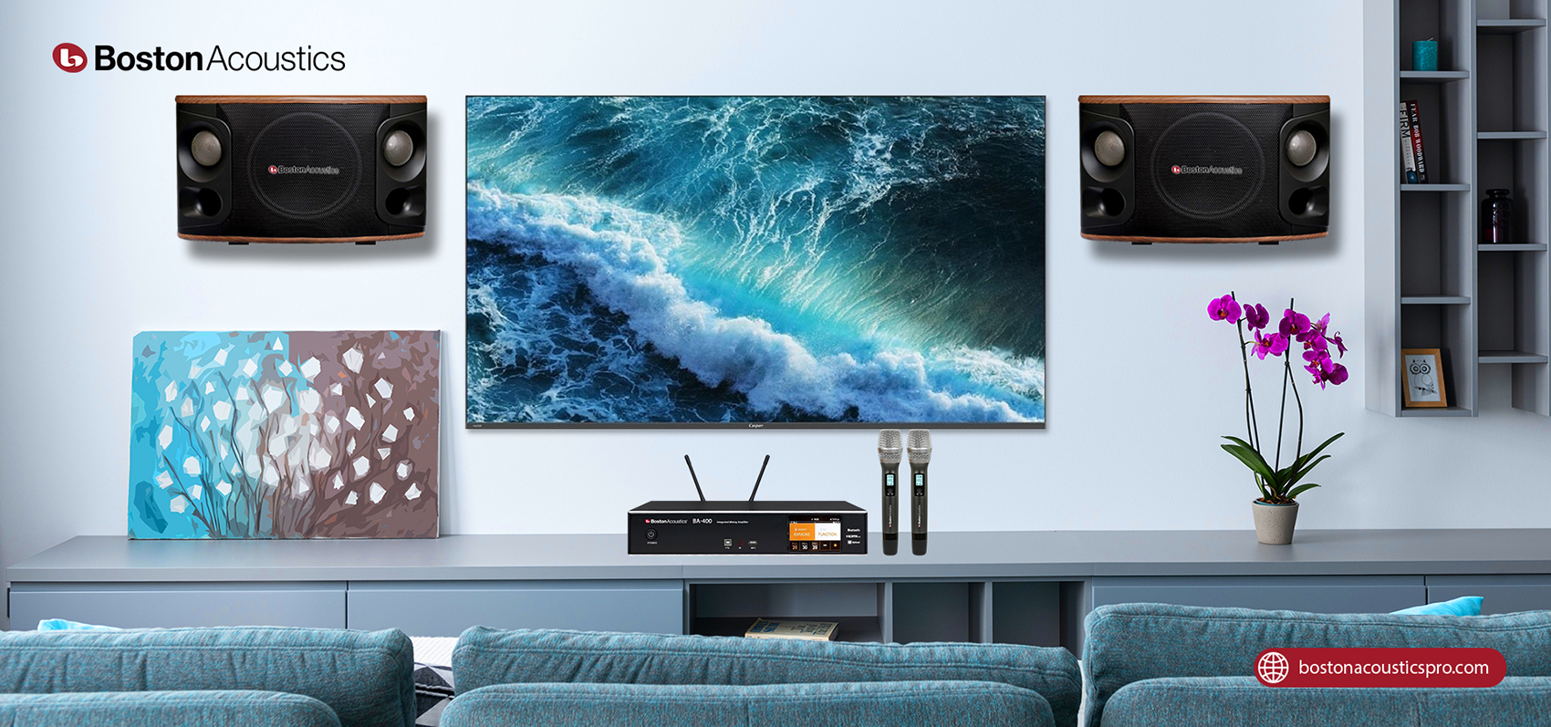 dàn karaoke gia đình Boston Acoustics tại BAS Audio Nam Định