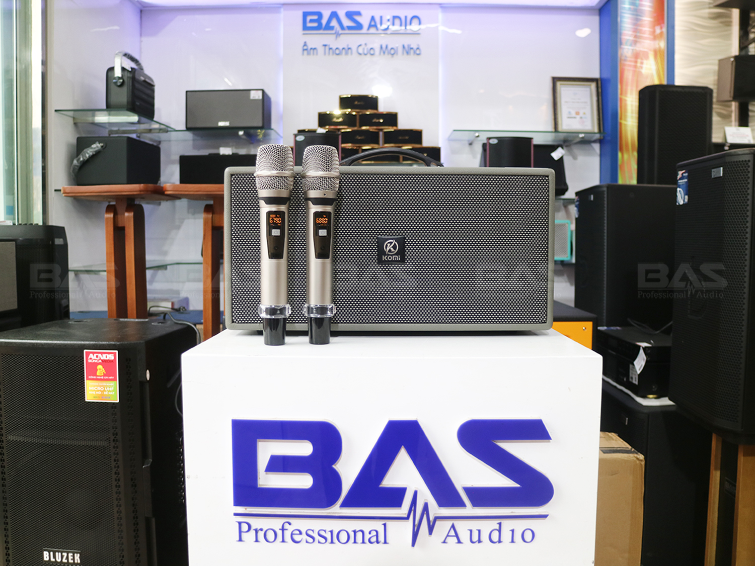 loa karaoke xách tay Komi KM 558, loa karaoke di động, loa kéo tại Nam Định