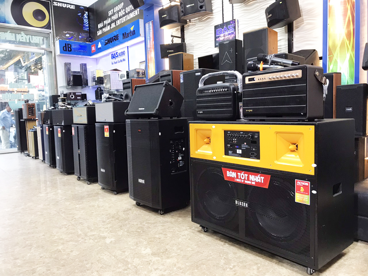 Loa kéo công suất lớn giá rẻ tại BAS Audio Nam Định