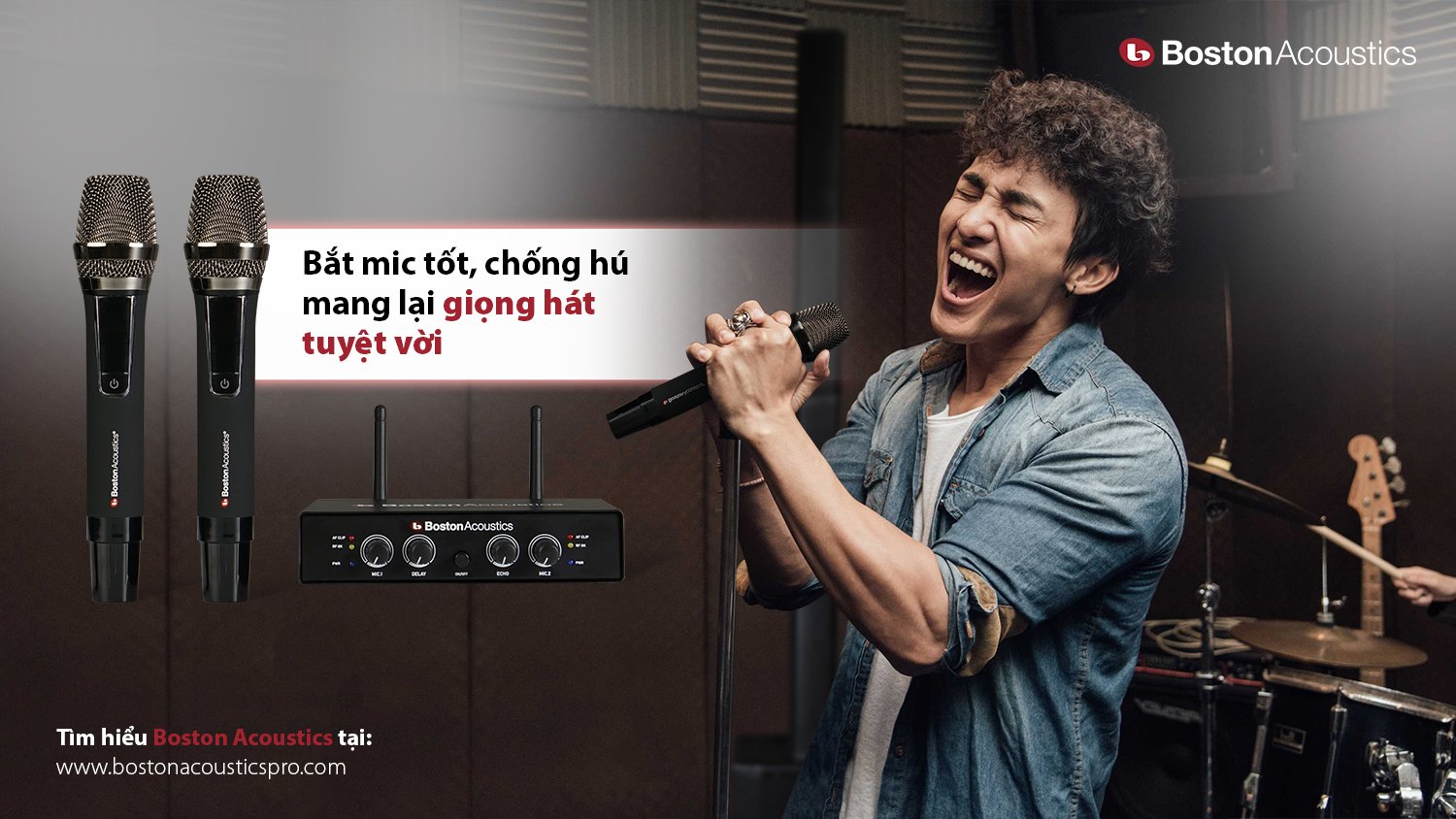 mic không dây boston wms210 cho những buổi biểu diễn