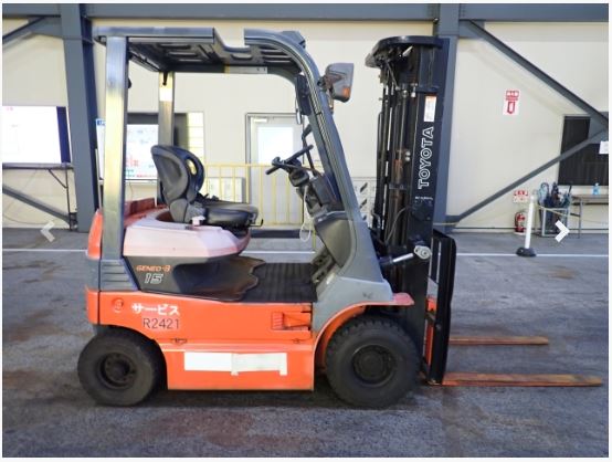 Xe nâng điện hiệu TOYOTA 7FB15 nâng cao 4500 mm