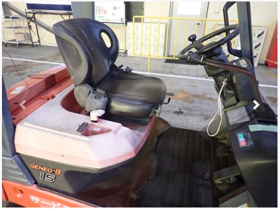 Xe nâng điện hiệu TOYOTA 7FB15 nâng cao 4500 mm