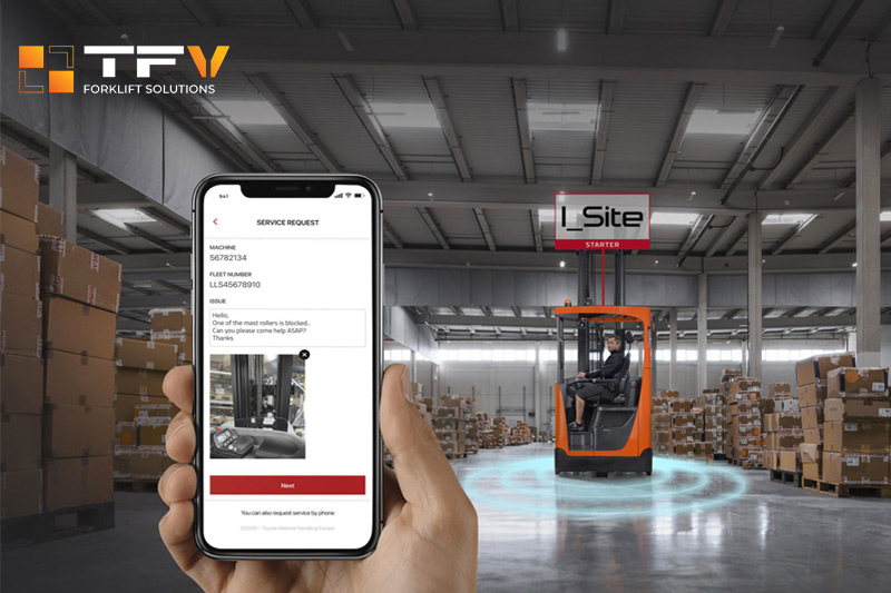 Hệ thống I-sites trên xe nâng Toyota