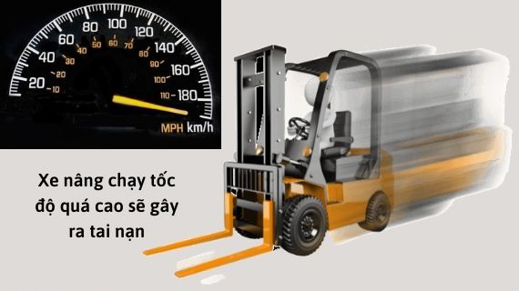 Hạn chế tăng tốc độ xe nâng đột ngột