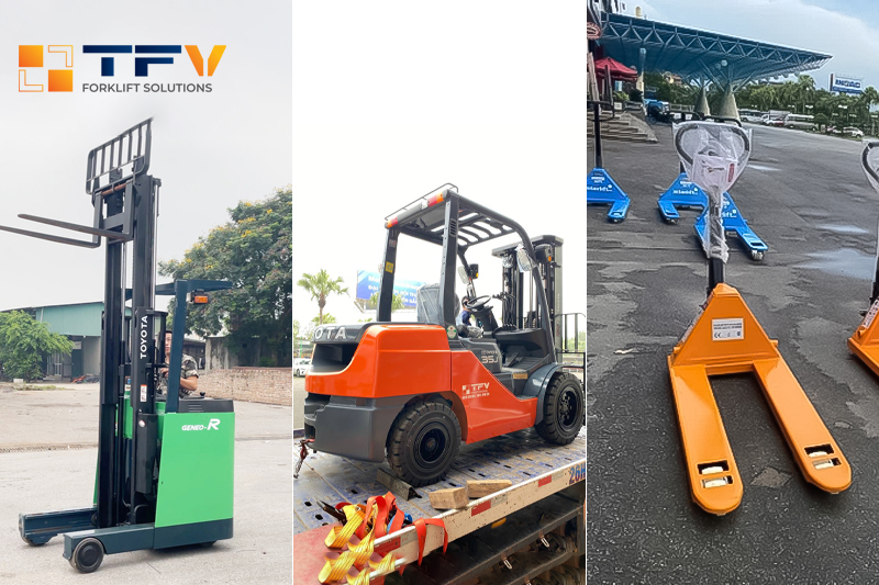3 loại xe nâng phân chia theo cách thức sử dụng, vận hành