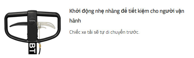 Xe nâng tay Toyota BT Pro Lifter