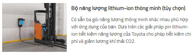 Xe nâng Reach truck BT Reflex 1.8t High-performance Toyota