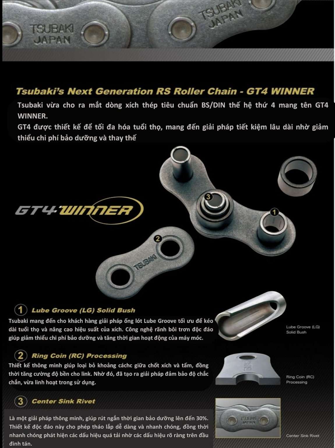 Xích thép tiêu chuẩn BS thế hệ mới Roller Chain BS/DIN